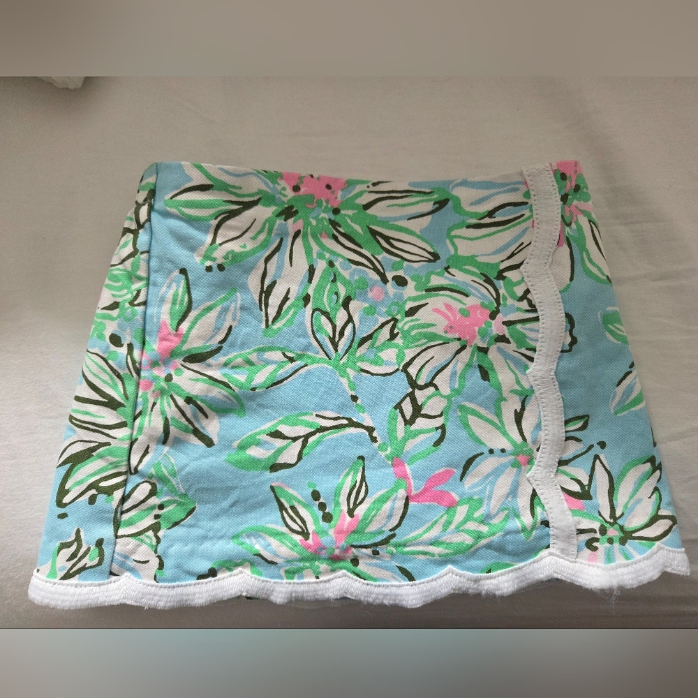 Lilly Pulitzer Michelina Light Blue Floral Skort
